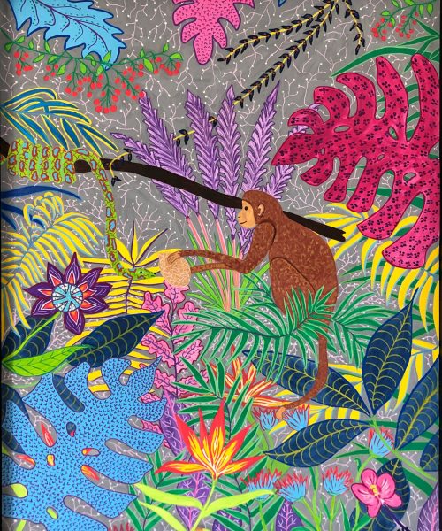 8. JUNGLE MONKEY 65X50-2